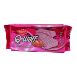 Hany Q-Waff Crispy Wafer Strawberry Flavour